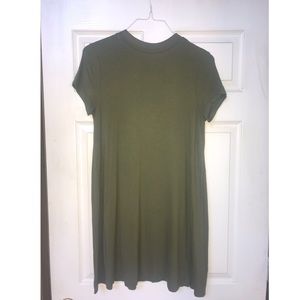 Olive Green T shirt Dress